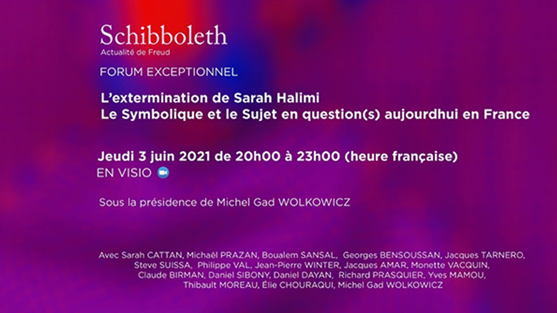 REPLAY : Forum exceptionnel – L’extermination de Sarah Halimi